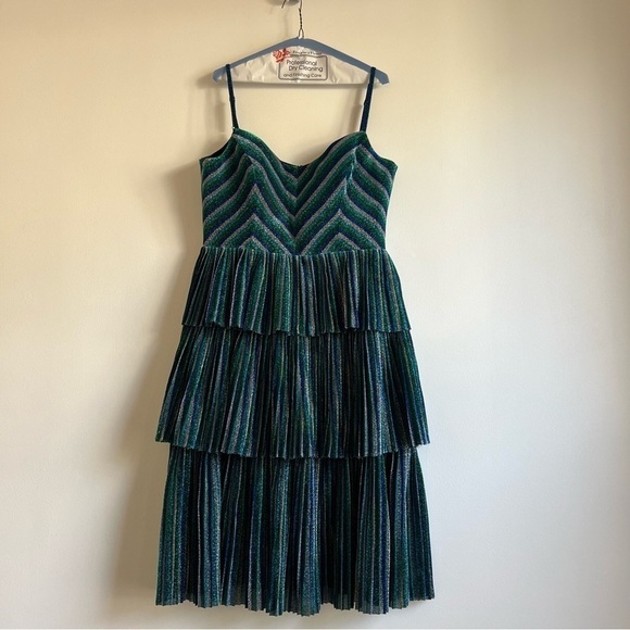 Dress the Population Kathy Dress in Electric Blue Multi - Picture 6 of 17